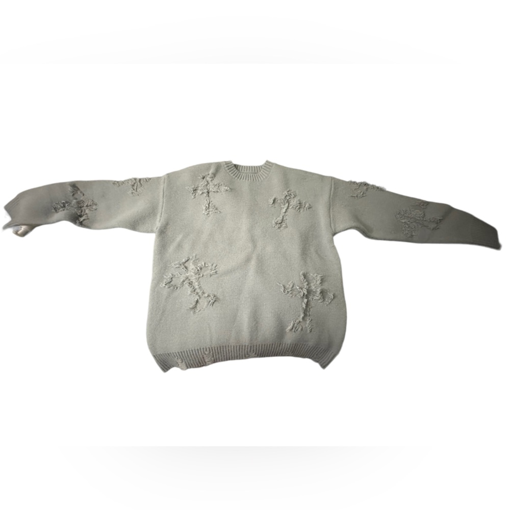 Small brand distressed sweater